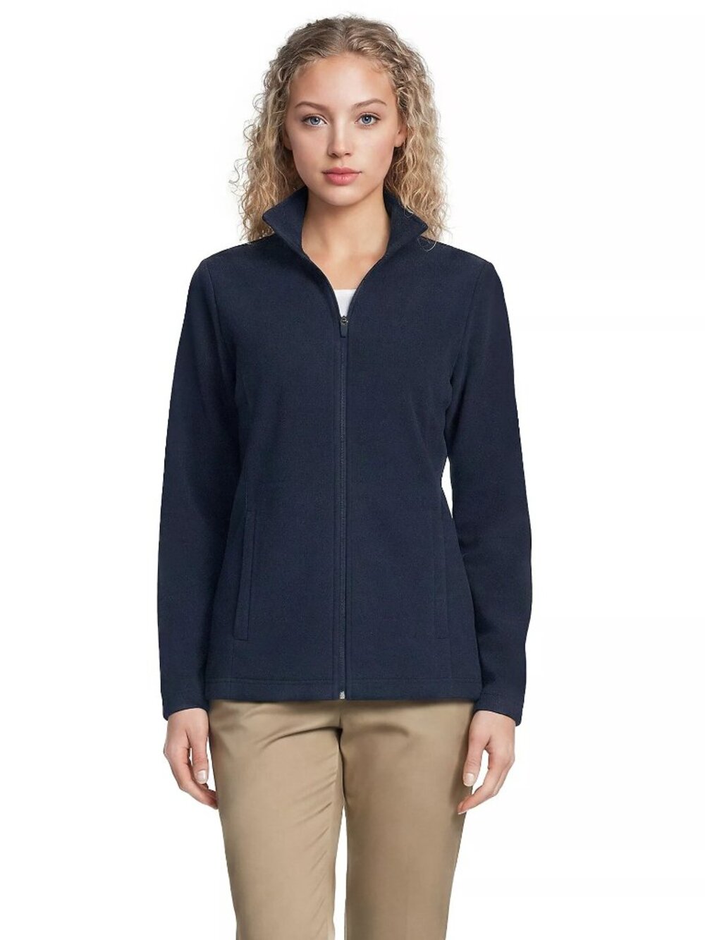 2/$30 Lands' End School Uniform Women's Thermacheck 100 Fleece Jacket #A4939